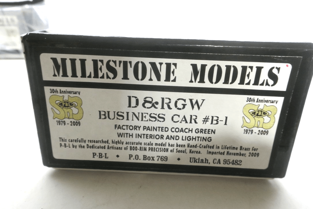 NEW! Sn3 PBL D&RGW Business Car B-1 Coach Green Factory Painted - WISE GUYS HOBBIES LLC