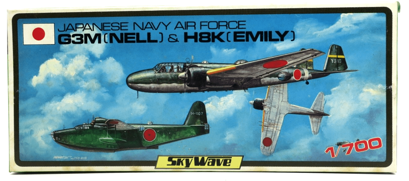 Skywave 1/700 Japanese Navy Air Force G3M (Nell) & H8K (Emily) Model Kit 11 - WISE GUYS HOBBIES LLC