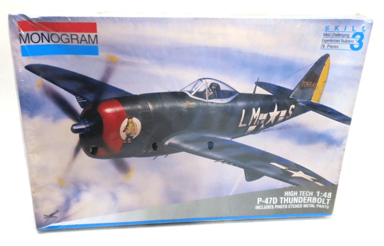 Monogram 1/48 P - 47D Thunderbolt Model Kit 5487 SEALED - WISE GUYS HOBBIES LLC