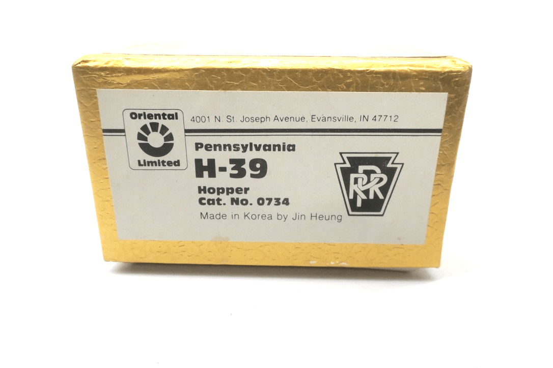 Oriental Brass H-39 Hopper PRR Pennsylvania Railroad - HO Gauge in Box 0734 - WISE GUYS HOBBIES LLC