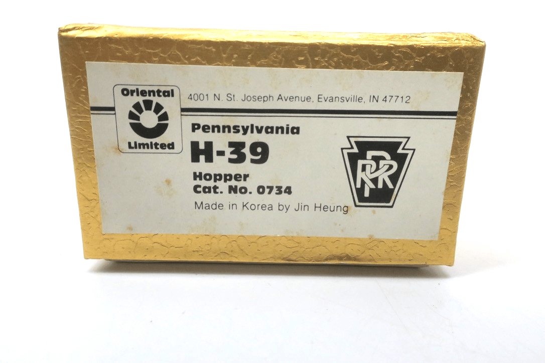 Oriental Brass H-39 Hopper PRR Pennsylvania Railroad - HO Gauge in Box 0734 - WISE GUYS HOBBIES LLC