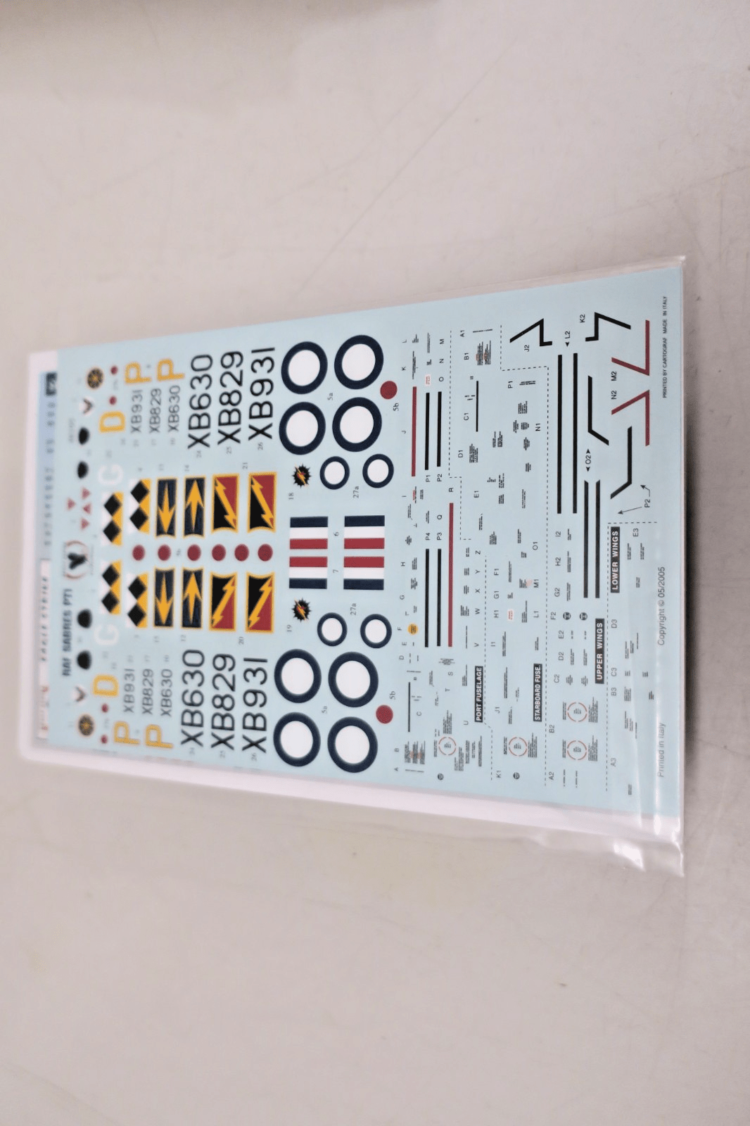 Eagle Strike - RAF Sabres Pt.I On Target Profiles 6 Decals 48195 - WISE GUYS HOBBIES LLC