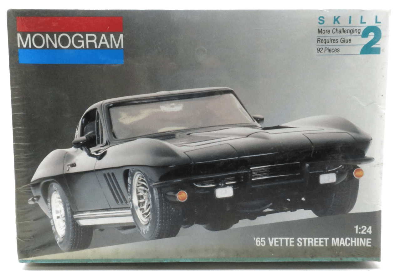 Monogram 1/24 '65 Vette Street Machine Plastic Model Kit 2724 SEALED - WISE GUYS HOBBIES LLC