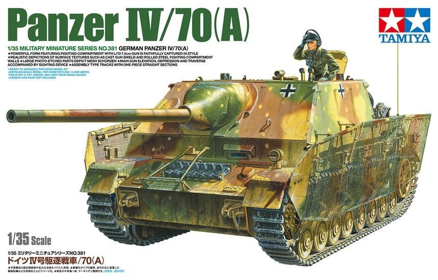 Tamiya 1/35 Panzer IV/70(A) Model Kit 35381 - WISE GUYS HOBBIES LLC
