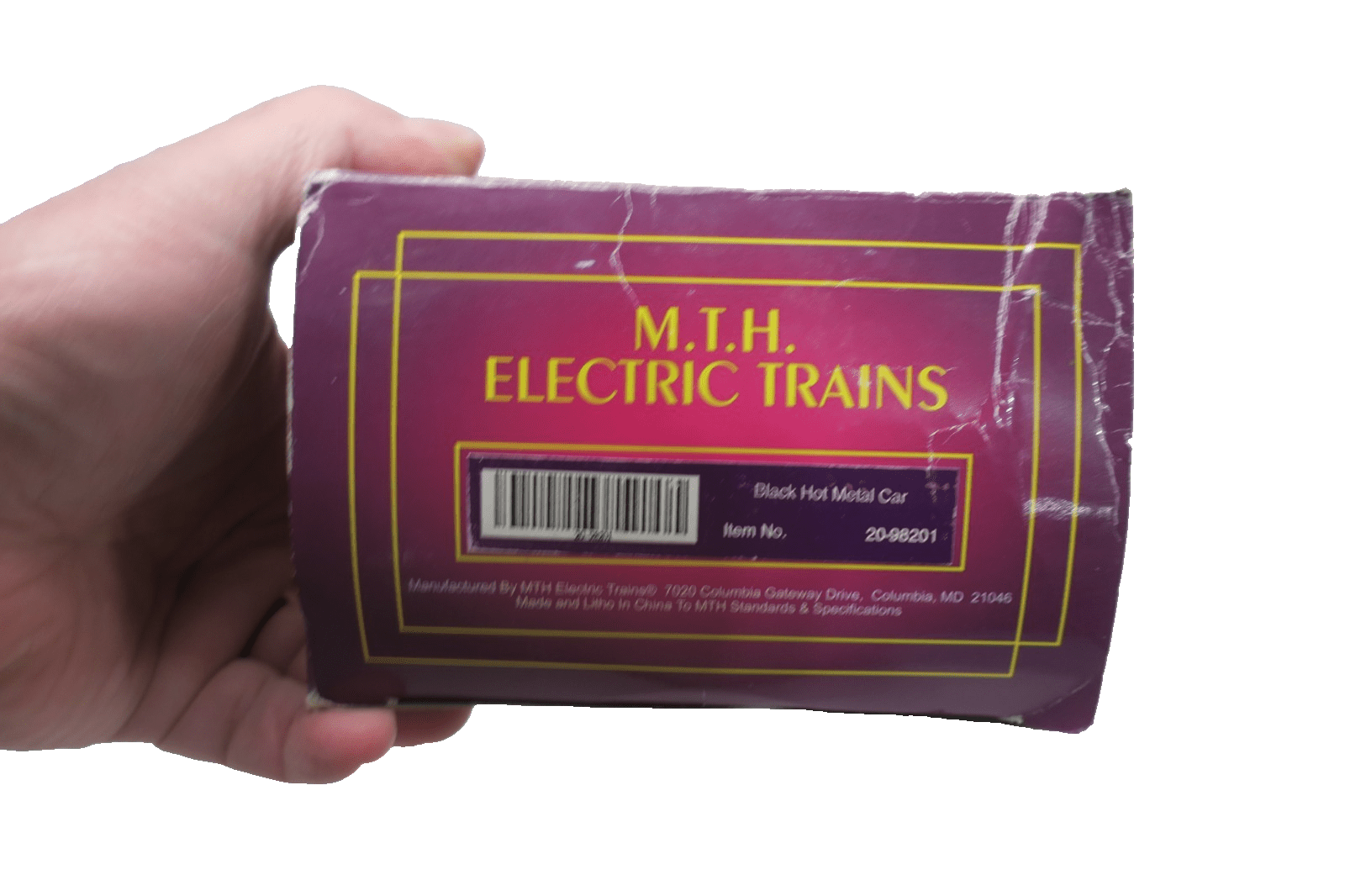 MTH 20 - 98201 Black Hot Metal Car O Scale - WISE GUYS HOBBIES LLC