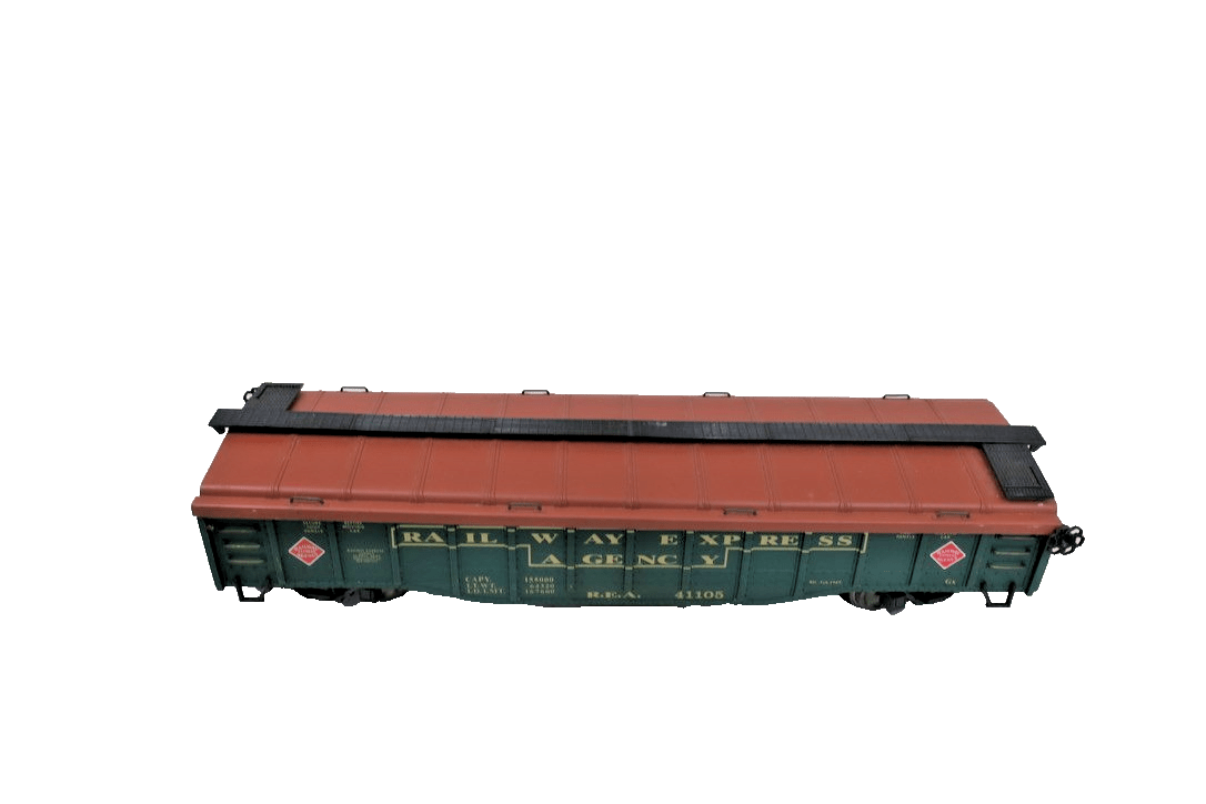 Aristocraft Railway Express Covered Gondola Car 41105 WITH WOODEN DRINK HOLDER - WISE GUYS HOBBIES LLC