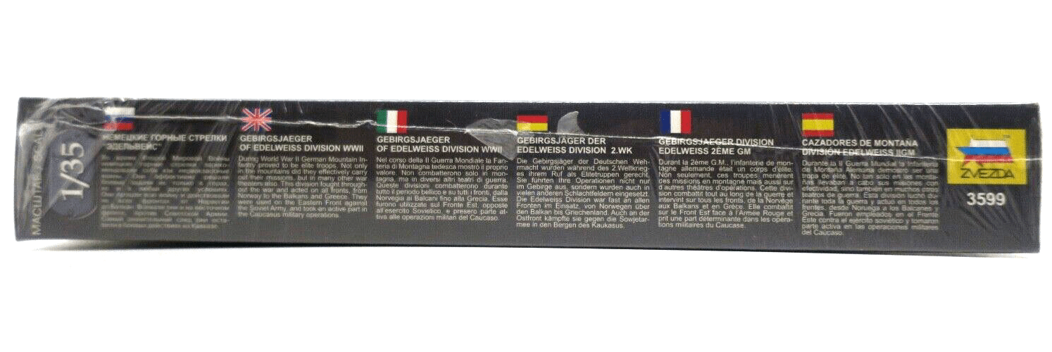Zvezda 1/35 German Gebirgsjaeger WWII "Edelweiss" Figures Variant Model Kit 3599 - WISE GUYS HOBBIES LLC