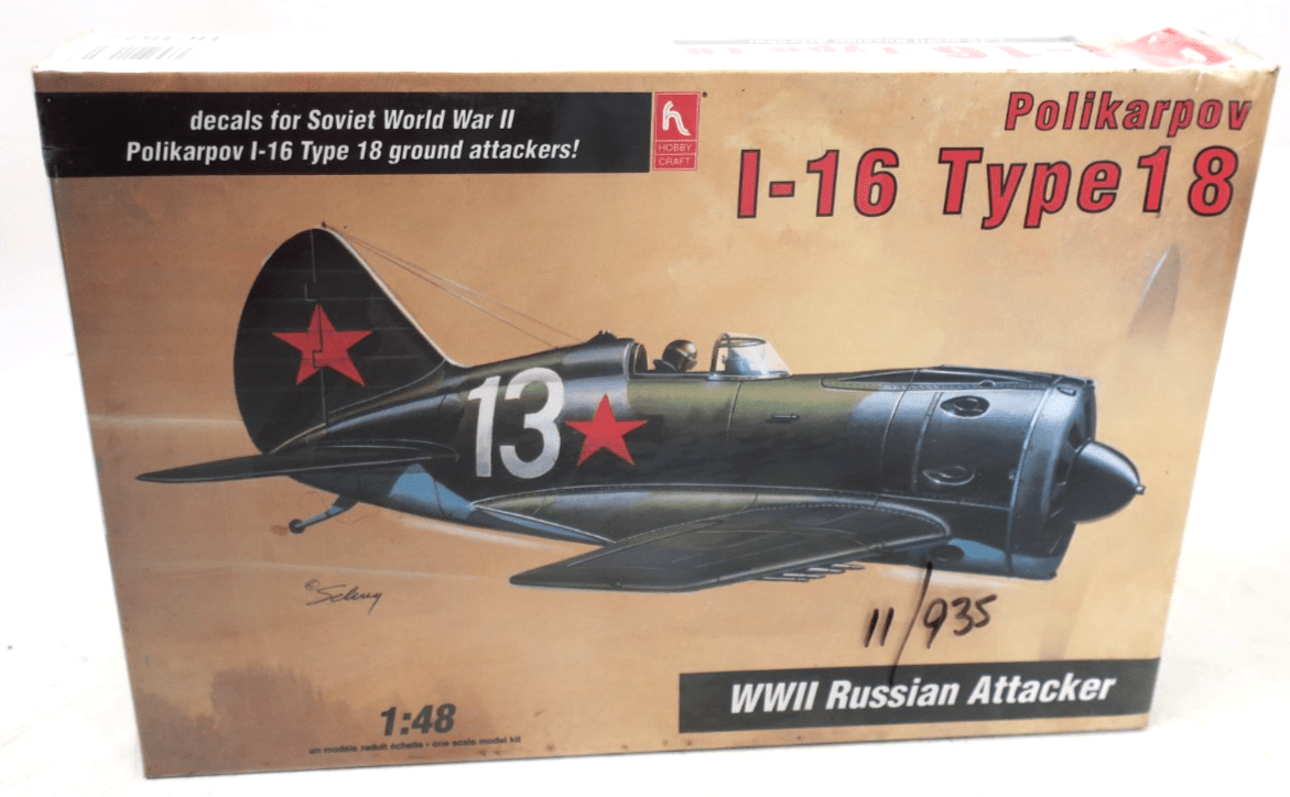 Hobby Craft 1/48 Polikarpov I - 16 Type 18 Model Kit HC1577 - WISE GUYS HOBBIES LLC