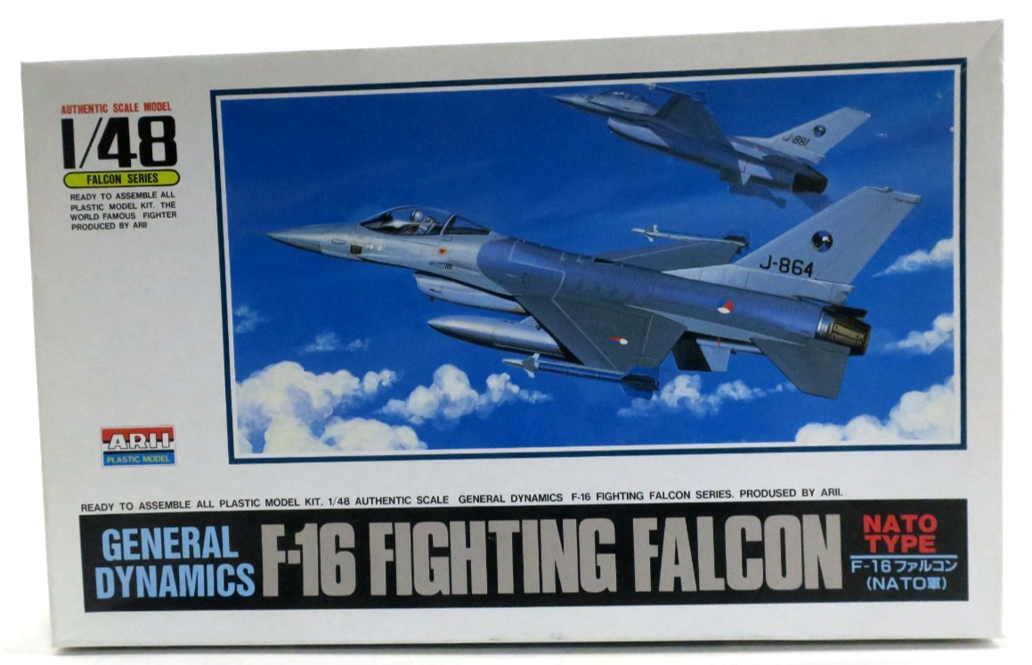 Arii 1/48 General Dynamics F-16 Fighting Falcon NATO Type Model Kit #A343-1000