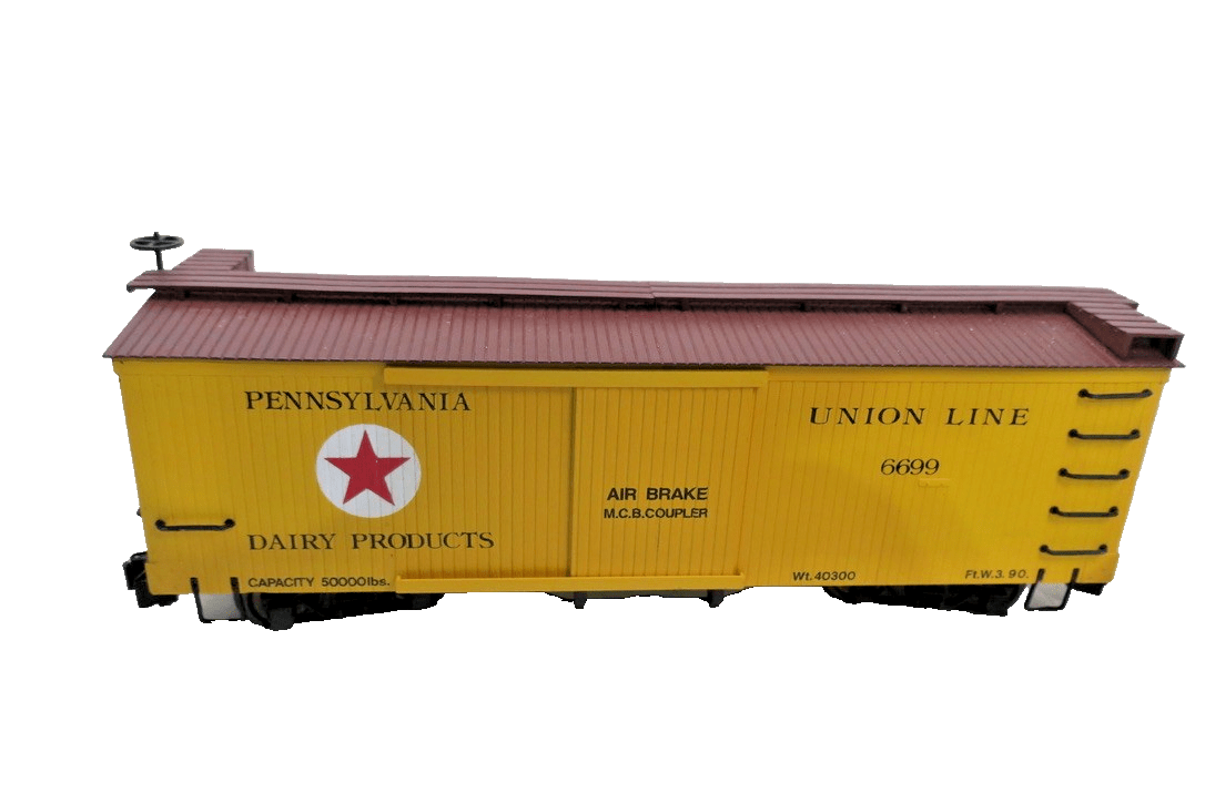 Bachmann 93368 G Scale Pennsylvania Boxcar, Metal Wheels 6699 Union Line Boxcar - WISE GUYS HOBBIES LLC