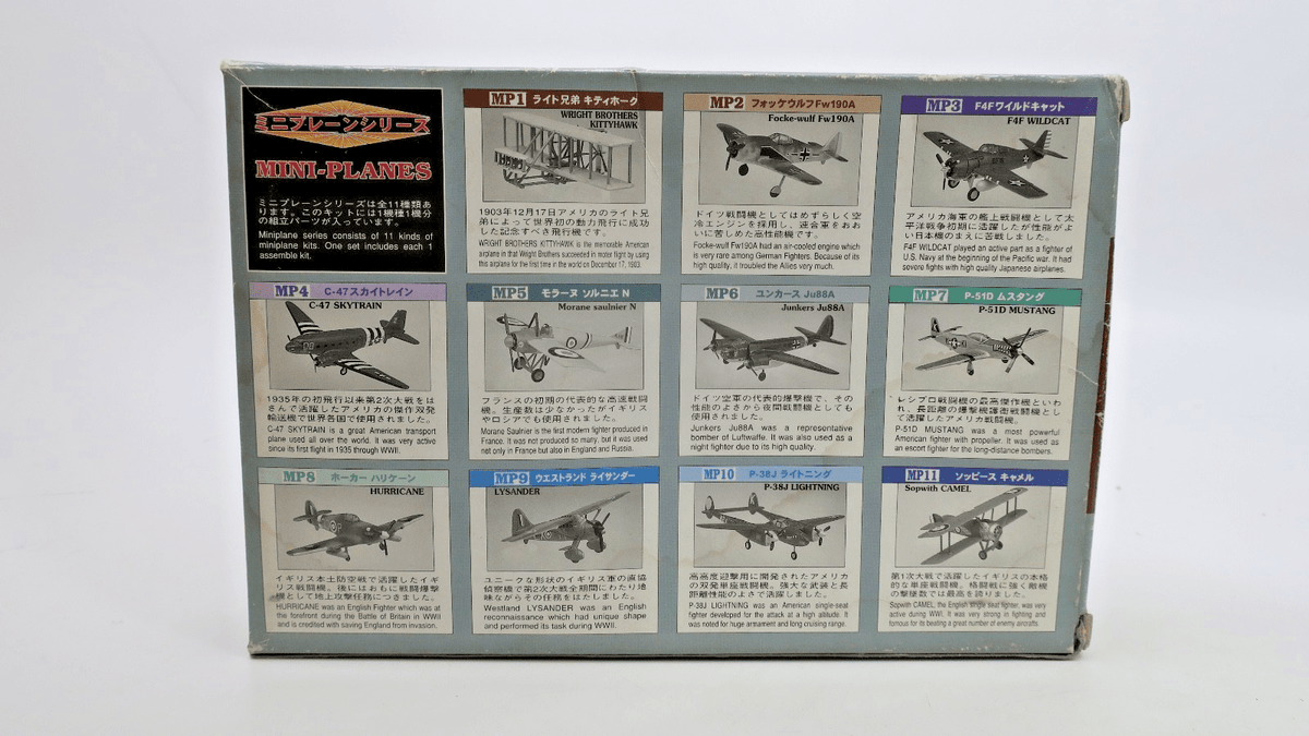 Hasegawa Mini - Planes Wright Brothers Kitty - Hawk Model Kit 86601 - WISE GUYS HOBBIES LLC