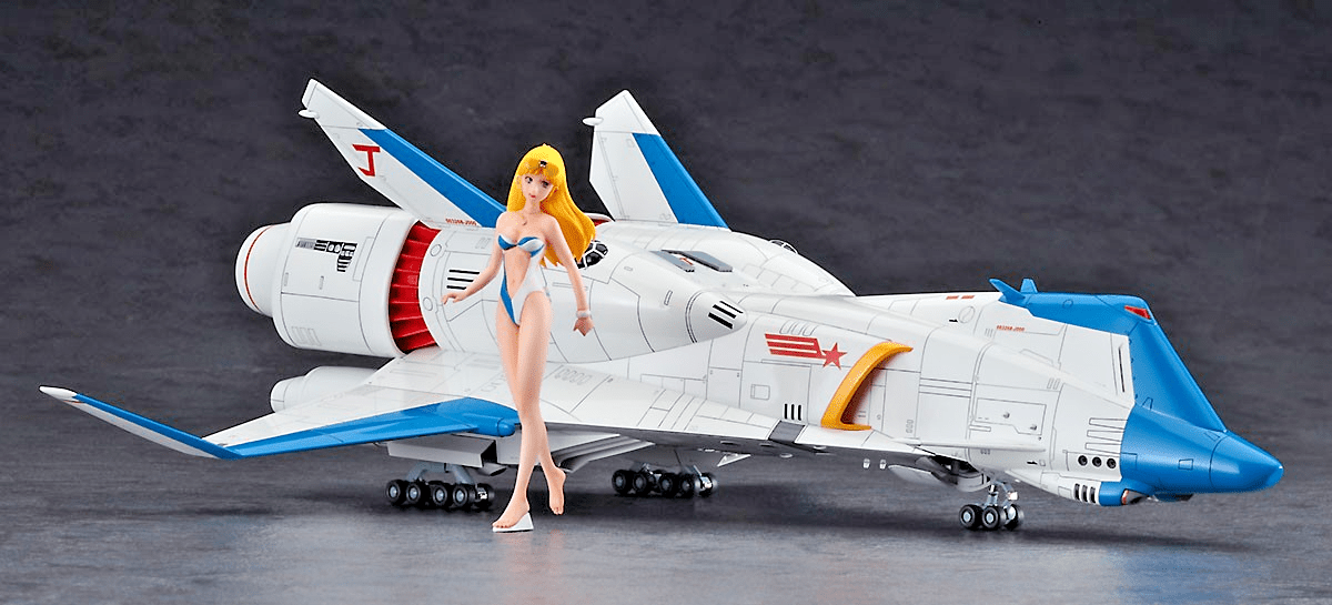 Hasegawa Crusher Joe 1/400 Minerva (OVA Version) w/ Alfin Figure Model Kit - WISE GUYS HOBBIES LLC