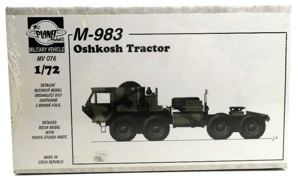 Planet Models 1/72 M - 983 Oshkosh Tractor Model Kit MV076 - WISE GUYS HOBBIES LLC
