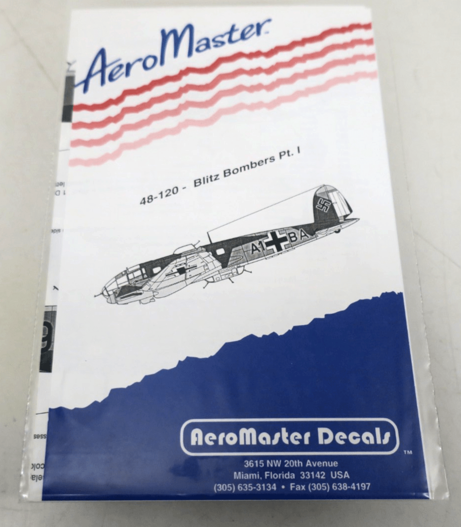 Aeromaster Decals 48 - 120 - Blitz Bombers Pt.I - WISE GUYS HOBBIES LLC