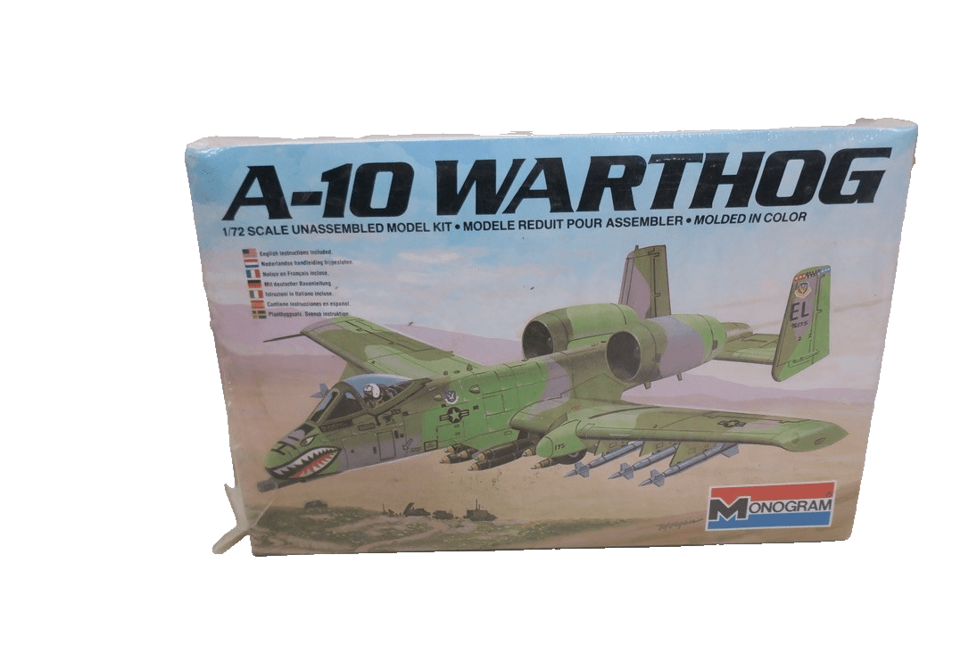 VINTAGE 1983 A - 10 WARTHOG MODEL AIRPLANE KIT Model 1:72 5430 - WISE GUYS HOBBIES LLC