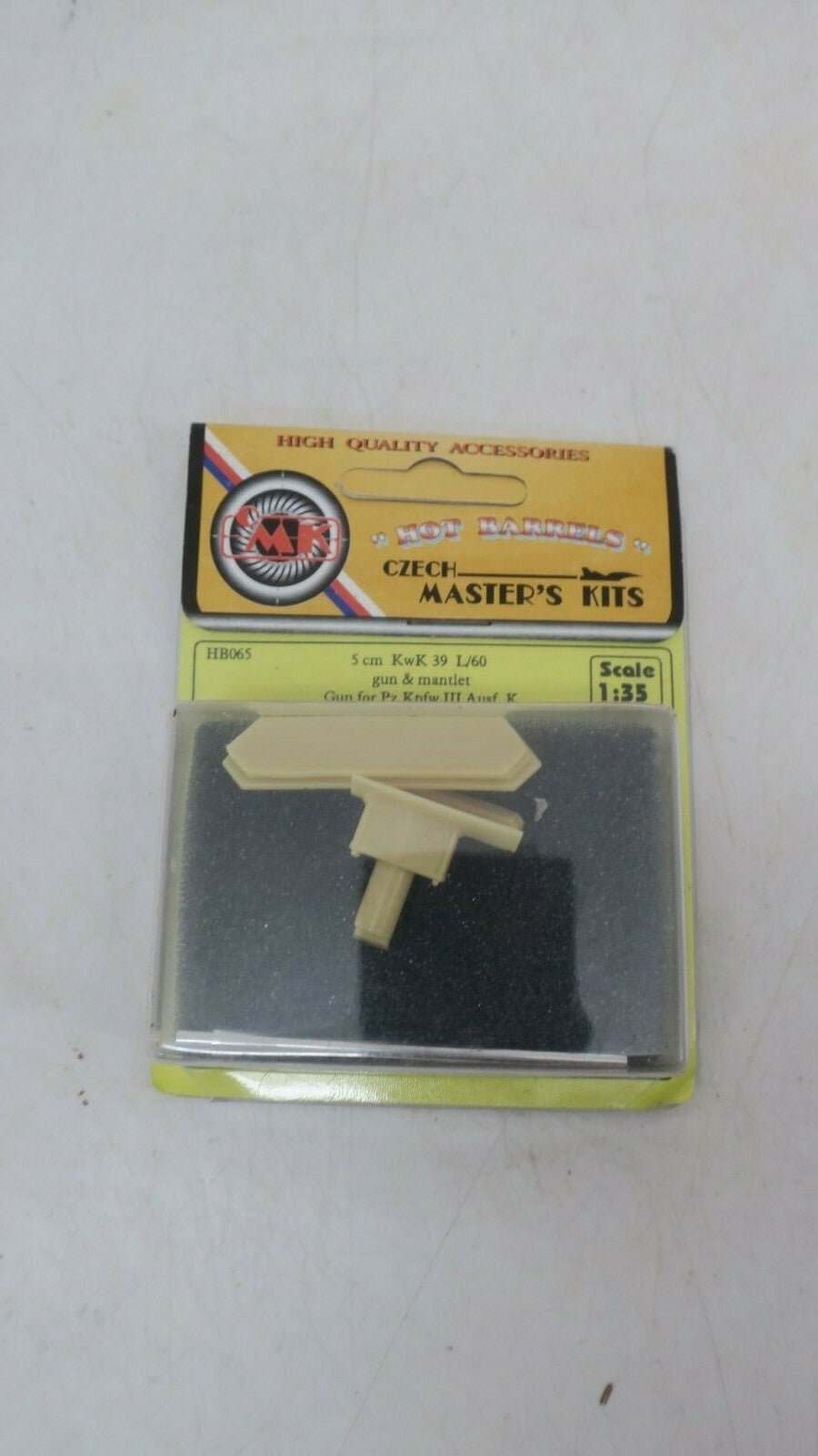 CMK 1/35 MODEL KIT ACCESSORIES 5CM KWK 39 L/60 GUN MANTLET PZ.KPFW.III HB065 - WISE GUYS HOBBIES LLC