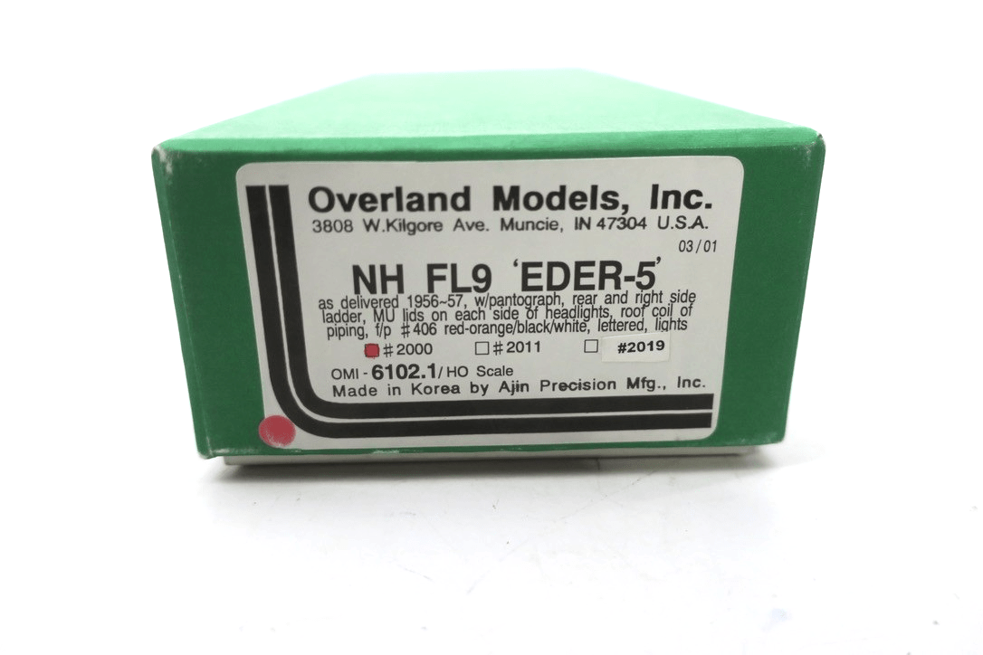 Overland Brass Train OMI-6103.1 HO NH FL9 'EDER-5' Diesel Locomotive 2000 - WISE GUYS HOBBIES LLC