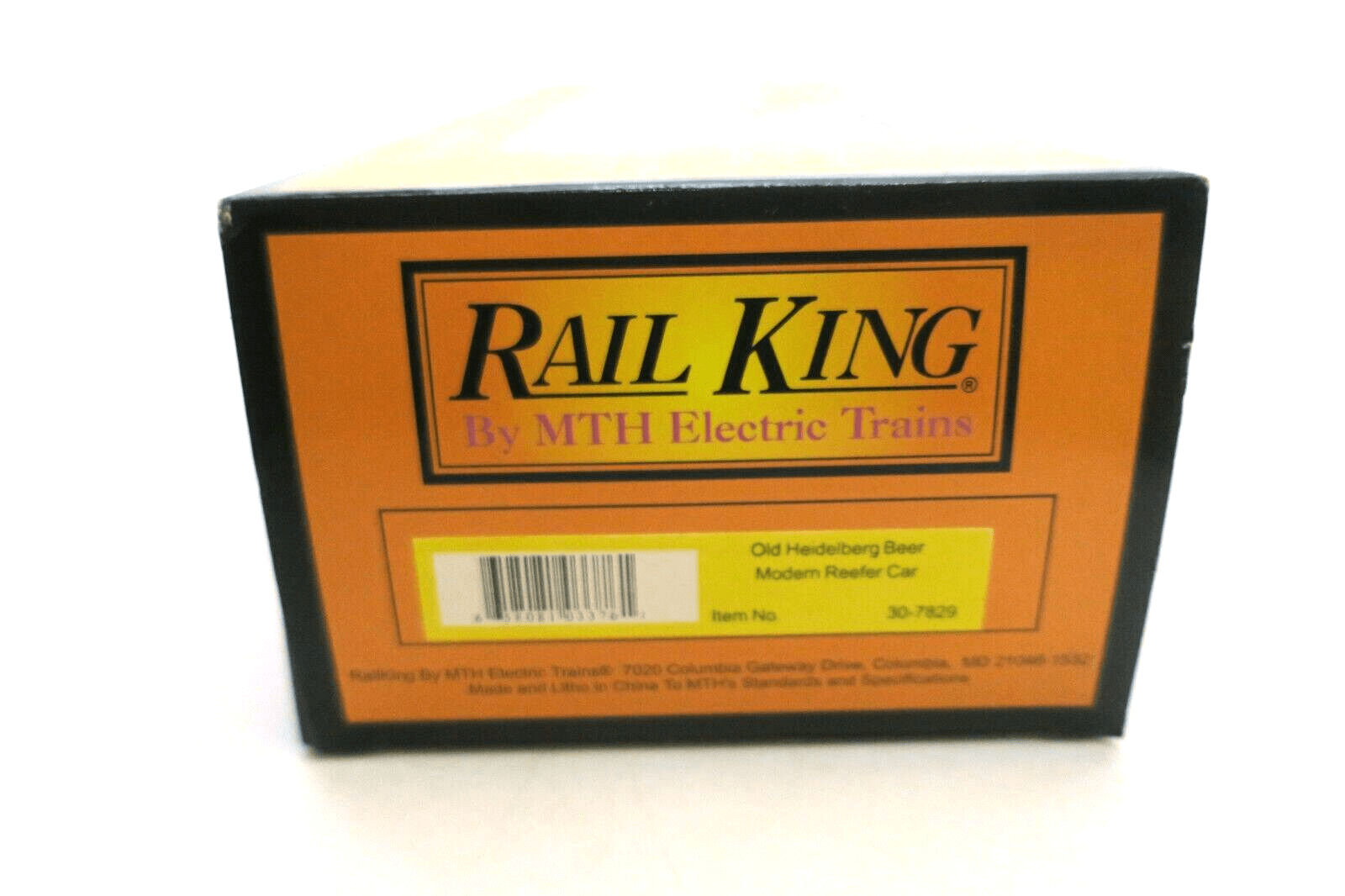 Rail King MTH Trains Old Heidelberg Beer Modern Reefer Car 30-7829 O Scale - WISE GUYS HOBBIES LLC
