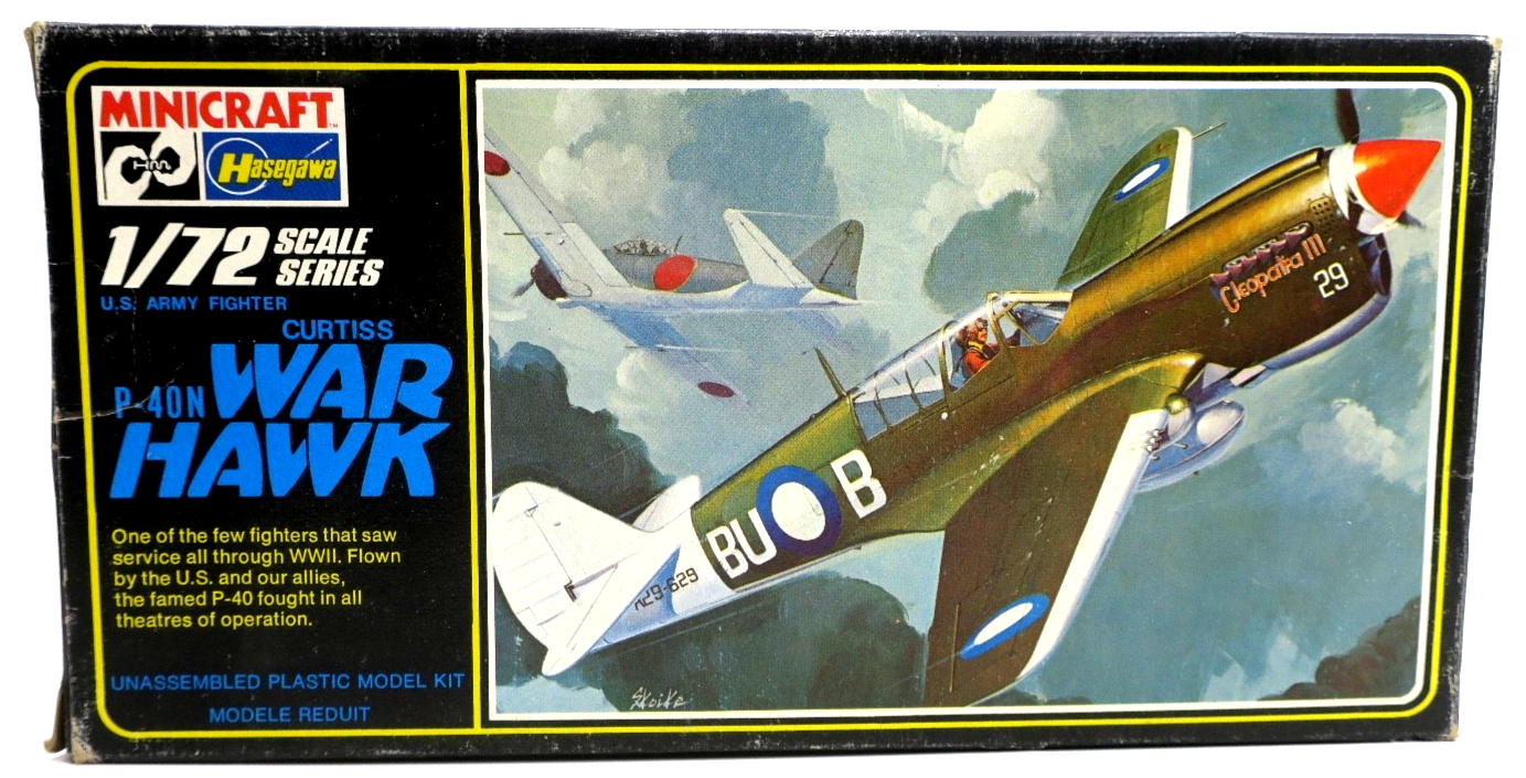 Hasegawa 1/72 Curtiss P - 40N War Hawk Model Kit 115 - WISE GUYS HOBBIES LLC