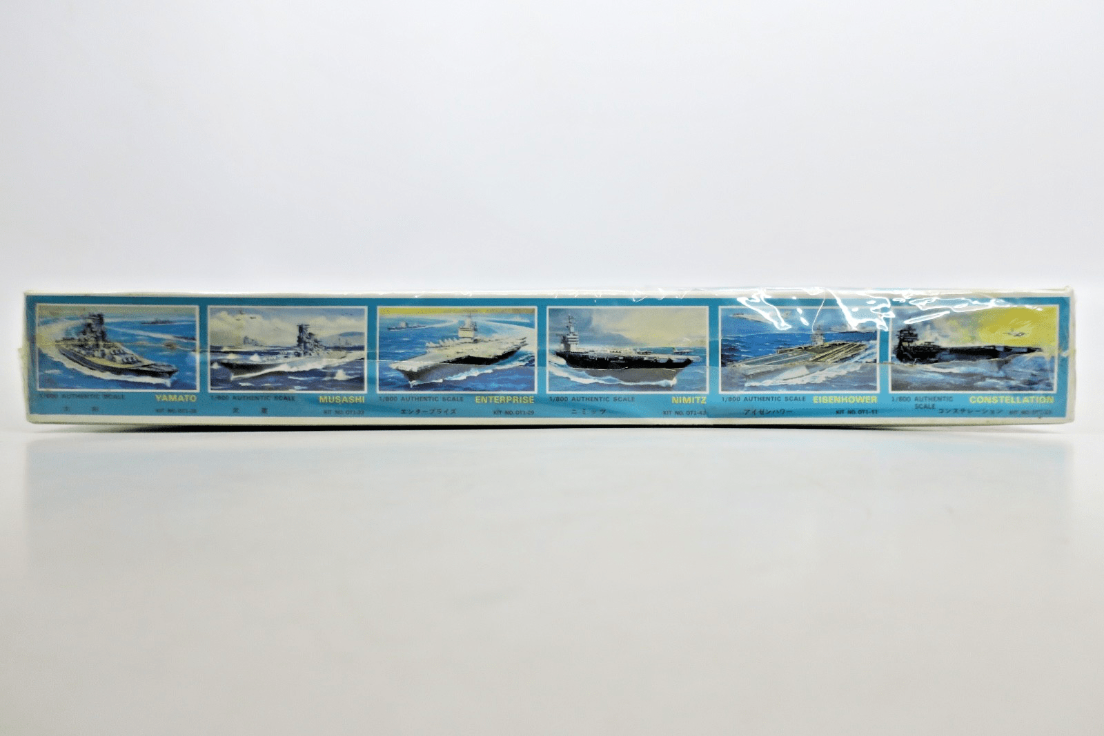Vintage Otaki 1/800 US Navy Aircraft Carrier Kitty Hawk Motorized Model Kit - WISE GUYS HOBBIES LLC