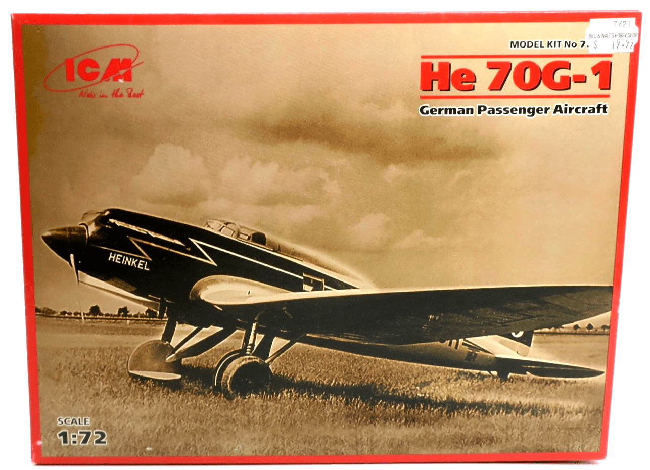 ICM 1/72 He 70G - 1 Model Kit 72233 - WISE GUYS HOBBIES LLC