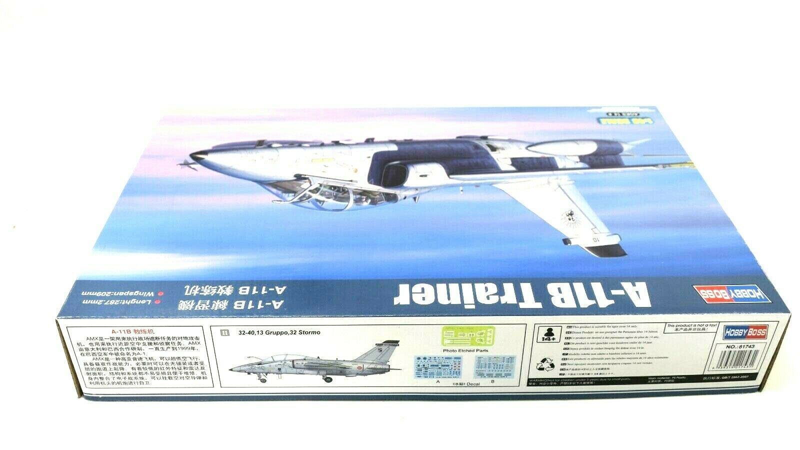 Hobby Boss 1/48 Model Kit 81743 AMX-T 2 seat Trainer Aircraft - WISE GUYS HOBBIES LLC