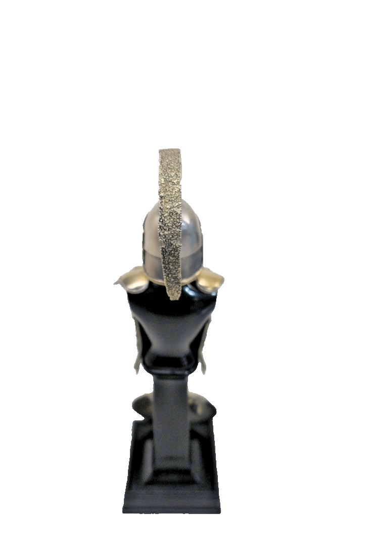 FRANKLIN MINT THE GREEK SPARTAN 480 BC 24k Gold Pewter Warrior 8" - WISE GUYS HOBBIES LLC