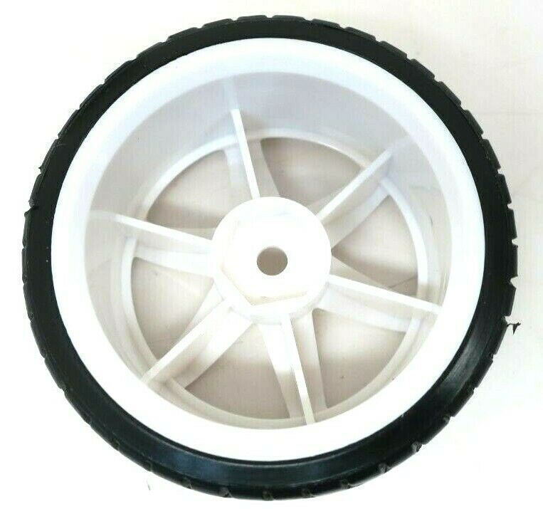 1/10 Scale On-Road 6 Spoke White Rims V-Tread Hard Compound Drift Tires Wheels - WISE GUYS HOBBIES LLC