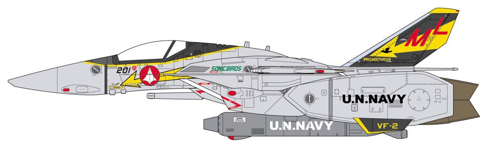 Hasegawa 1/48 VF-1A Valkyrie "VF-2 Sonicbirds" Model Kit - WISE GUYS HOBBIES LLC