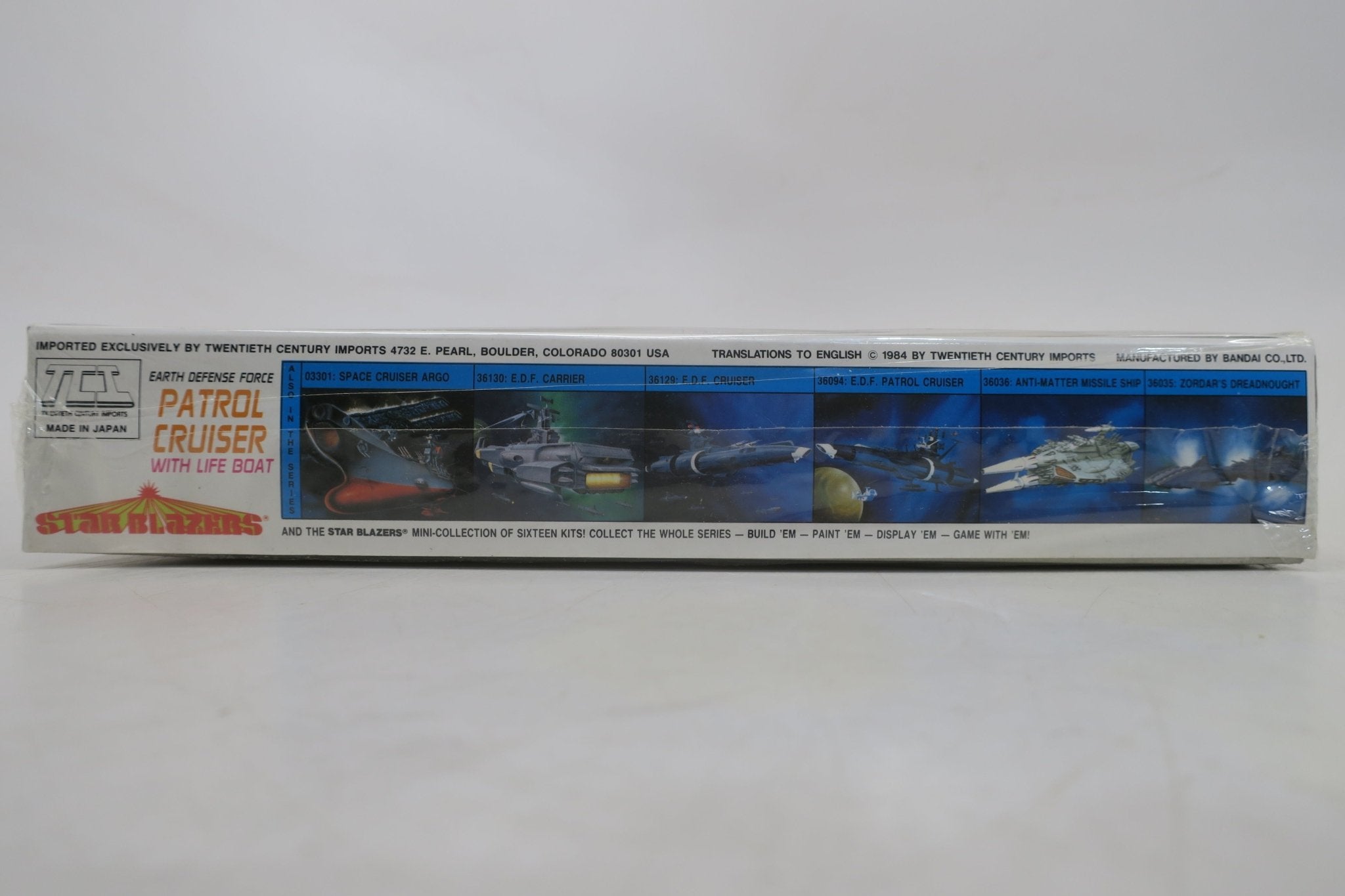 TCI Bandai Star Blazers 1/700 Earth Defense Force Patrol Cruiser Model Kit 36094 - WISE GUYS HOBBIES LLC