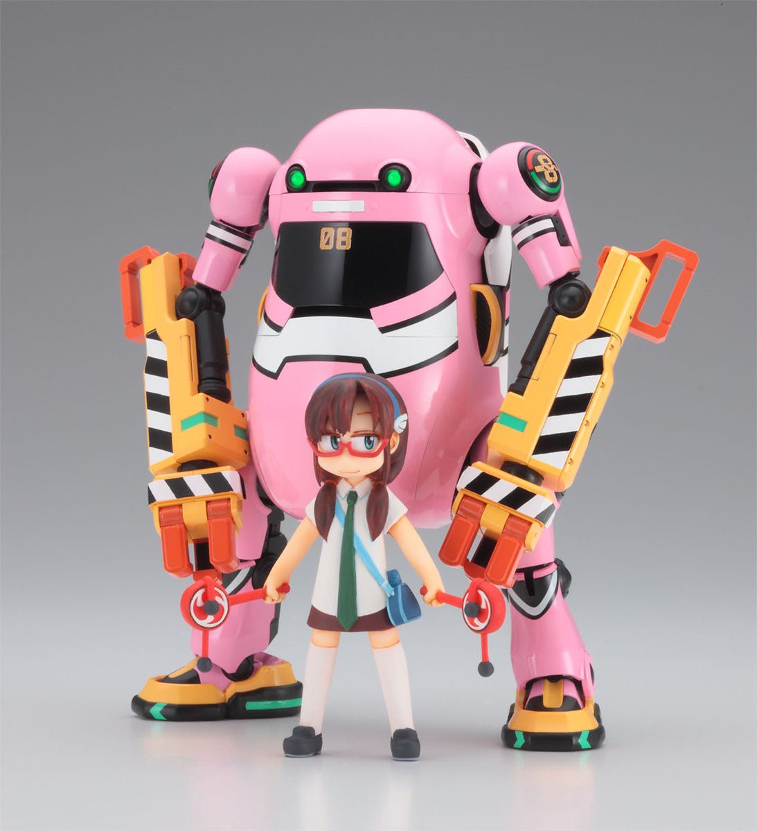 Hasegawa MechatroWeGo x Evangelion: Unit - 08 + Mari Makinami Illustrious Model Kit - WISE GUYS HOBBIES LLC