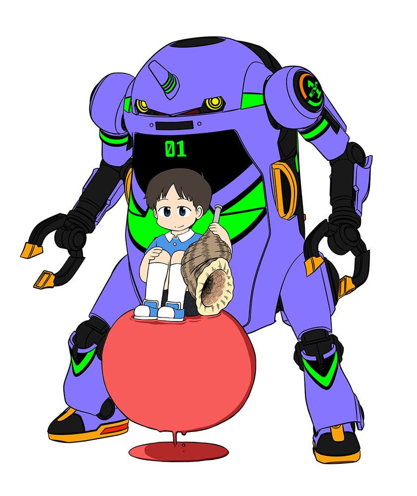 Hasegawa MechatroWeGo x Evangelion: Unit - 01 + Shinji Ikari Model Kit - WISE GUYS HOBBIES LLC