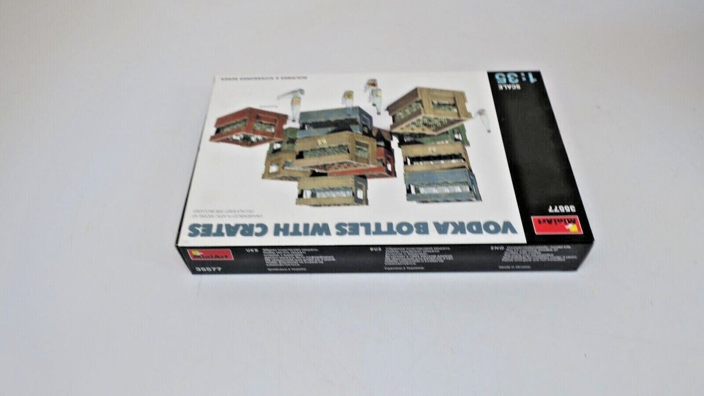 MINIART VODKA BOTTLES WITH CRATES 1/35 SCALE PLASTIC MODEL KIT