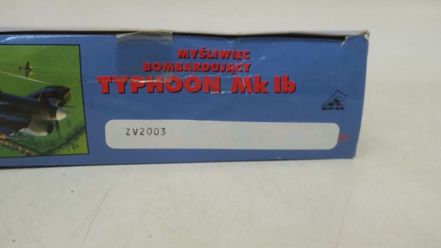 MAQUETTE HAWKER TYPHOON MKIB 1/72 SCALE AIRPLANE MODEL KIT #L ZV2003