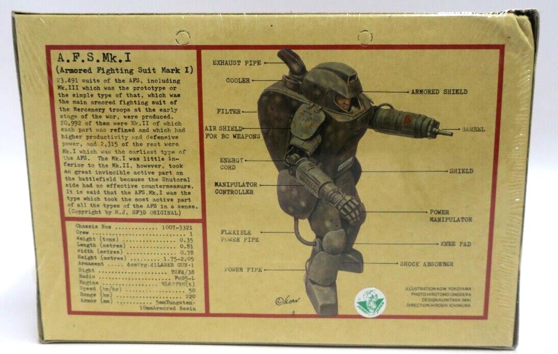 Nitto SF3D Original Maschinen Krieger 1/20 AFS Mk. I No. 3 Model Kit