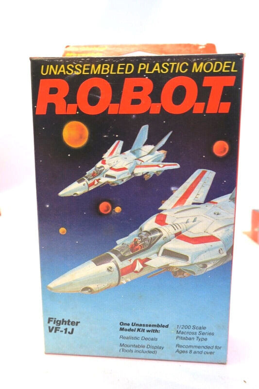 Testors Macross Robots: 2 Fighter VF-1J Used In Battletech 1/200 Kit 0018 E13