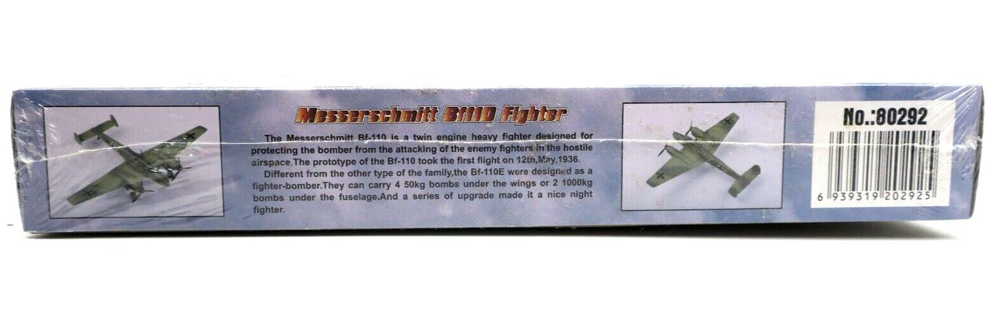Hobby Boss 1/72 Messerchmitt Bf110 Fighter Model Kit No.80292