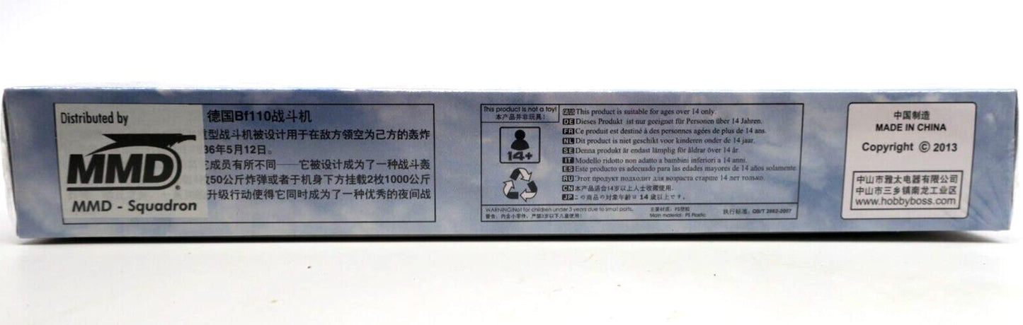 Hobby Boss 1/72 Messerchmitt Bf110 Fighter Model Kit No.80292