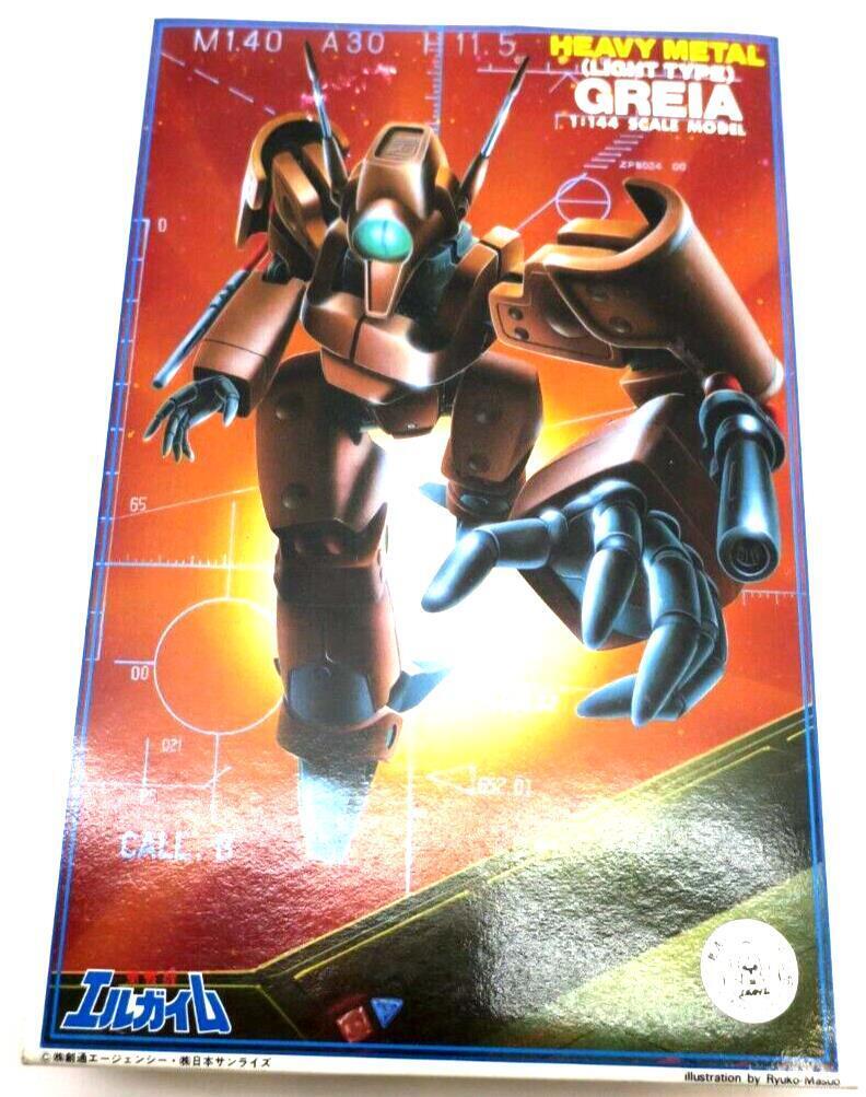 Vintage Bandai Heavy Metal L-Gaim 1/144 Greia 3 Model Kit 0501503-300 - WISE GUYS HOBBIES LLC