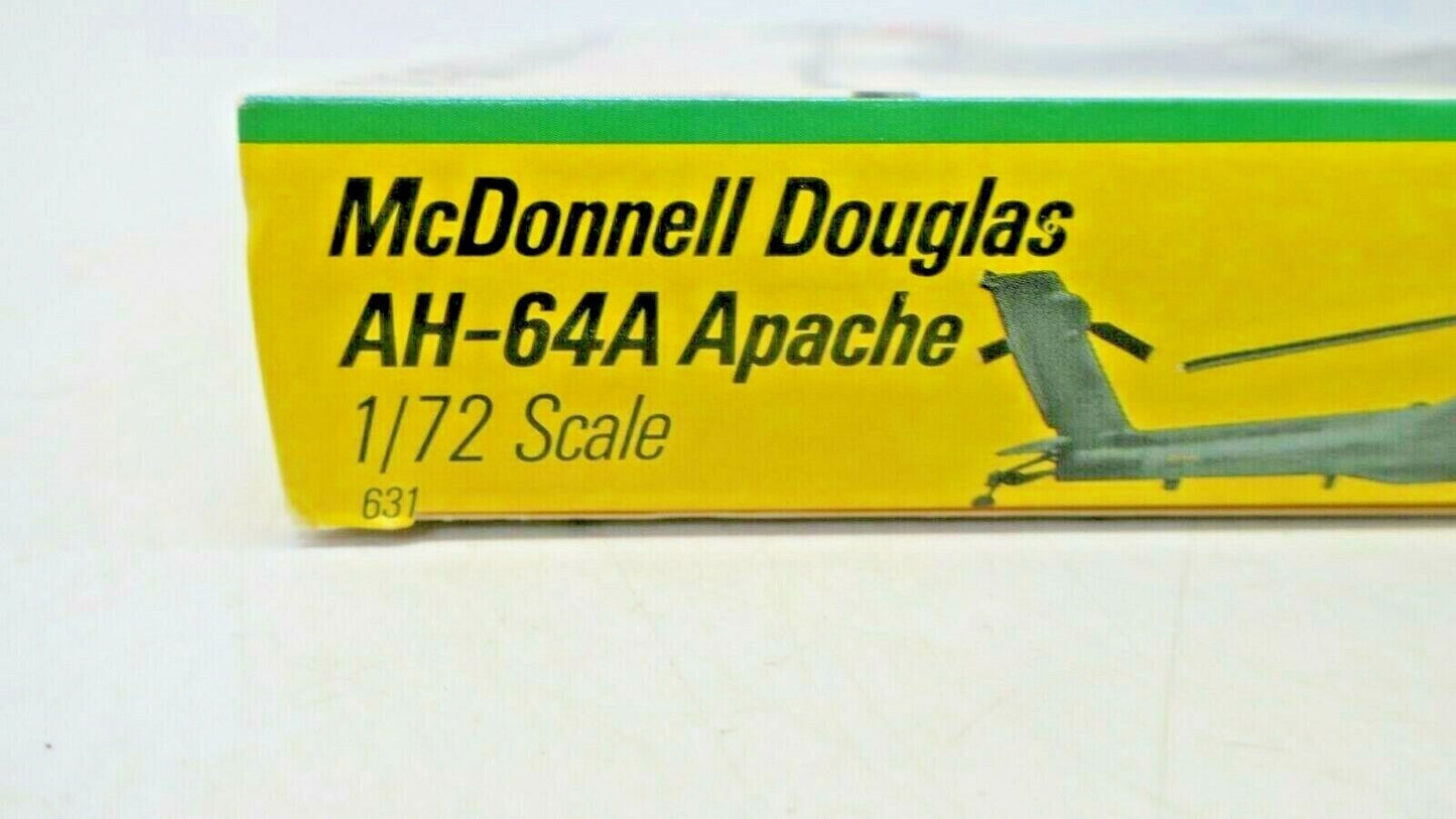 54-631 TESTORS 1/72ND SCALE MCDONNELL-DOUGLAS AH-64A APACHE PLASTIC MODEL KIT