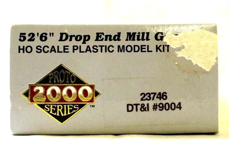 PROTO SERIES 2000 52'6" DROP END MILL GONDOLA HO SCALE PLASTIC MODEL KIT 23746