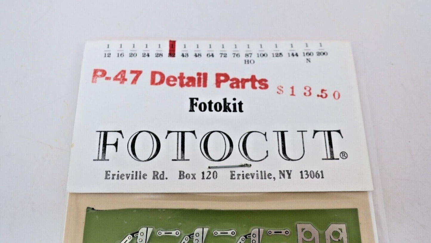 P-47 DETAIL PARTS FOTOKIT FOTOCUT 1/35 SCALE
