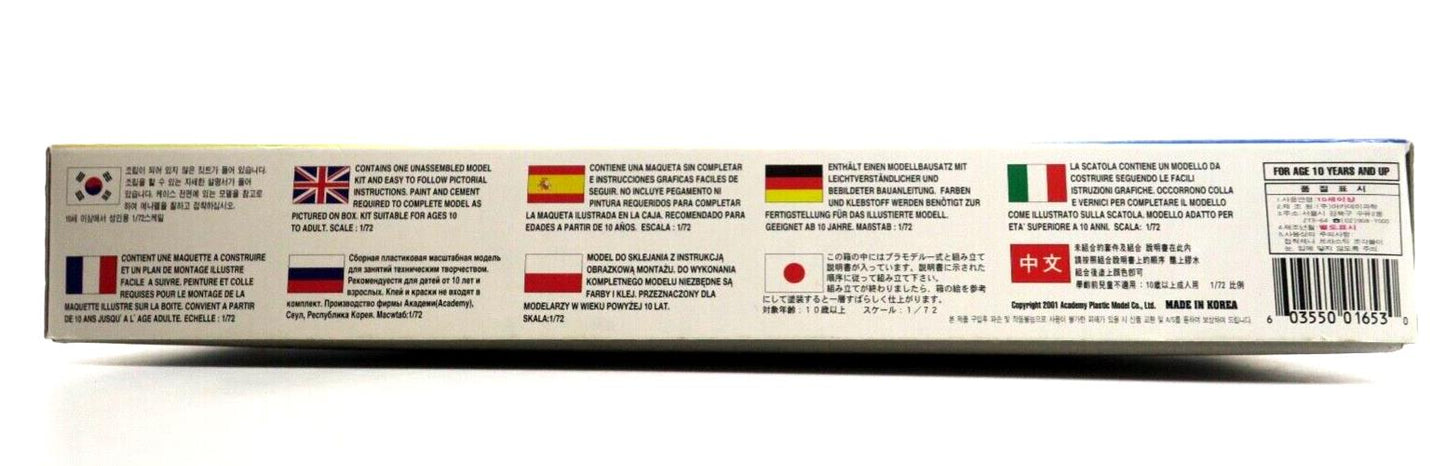 Academy 1/72 BF109G-14 Messerschmitt Model Kit FA200