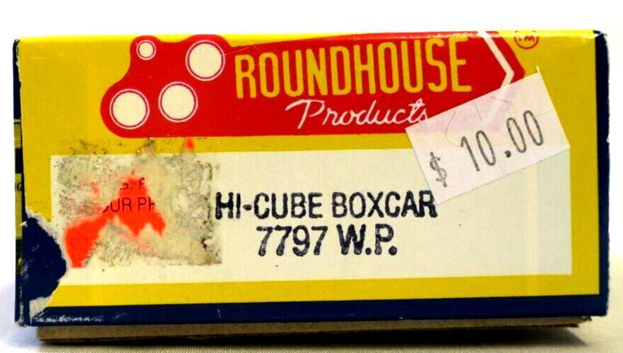 ROUNDHOUSE 7745 HO LARGE LOGO WP FMC BOXCAR KIT