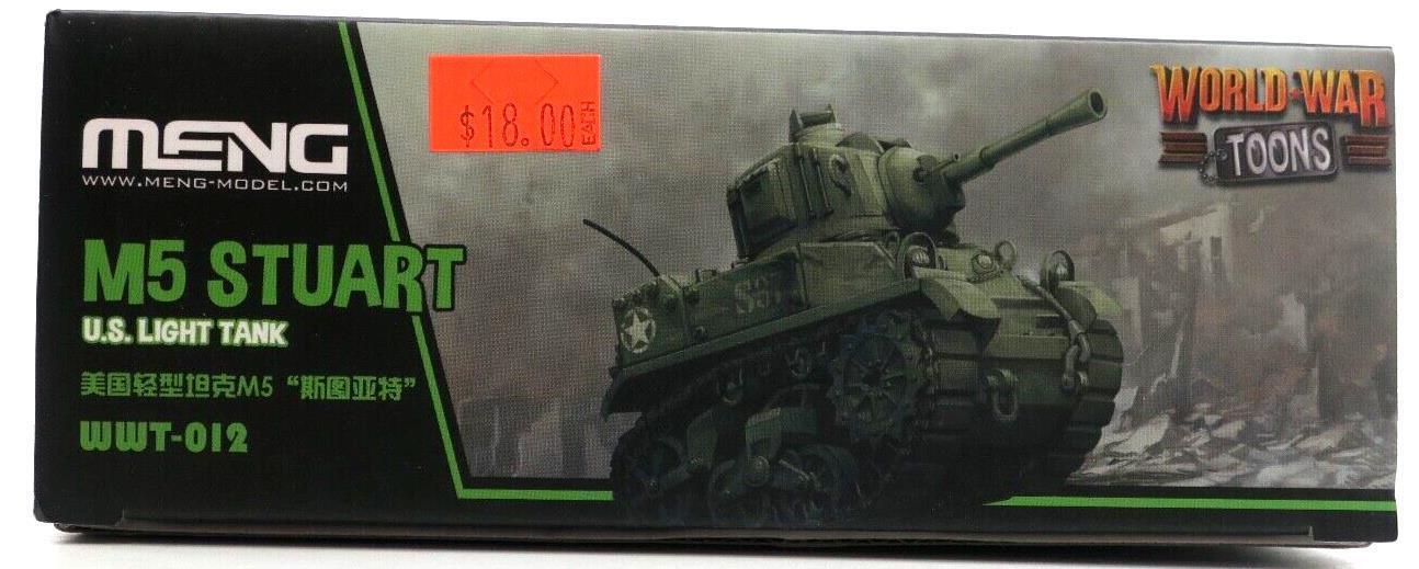 MENG World War Toons U.S. Light Tank M5 Stuart Model Kit WWT-012