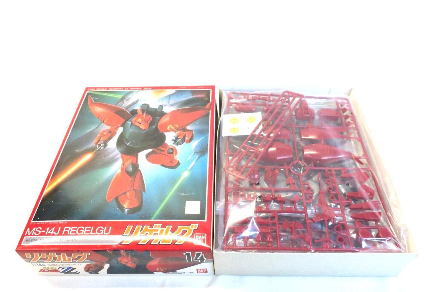 Bandai Vintage Gundam ZZ 1/144 Scale Series #14 MS-14J REGELGU 0006948 Kit C9