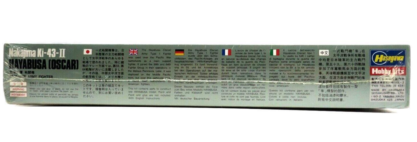 Hasegawa 1/72 Nakajima Ki-43-II Hayabusa (Oscar) 501 Model Kit