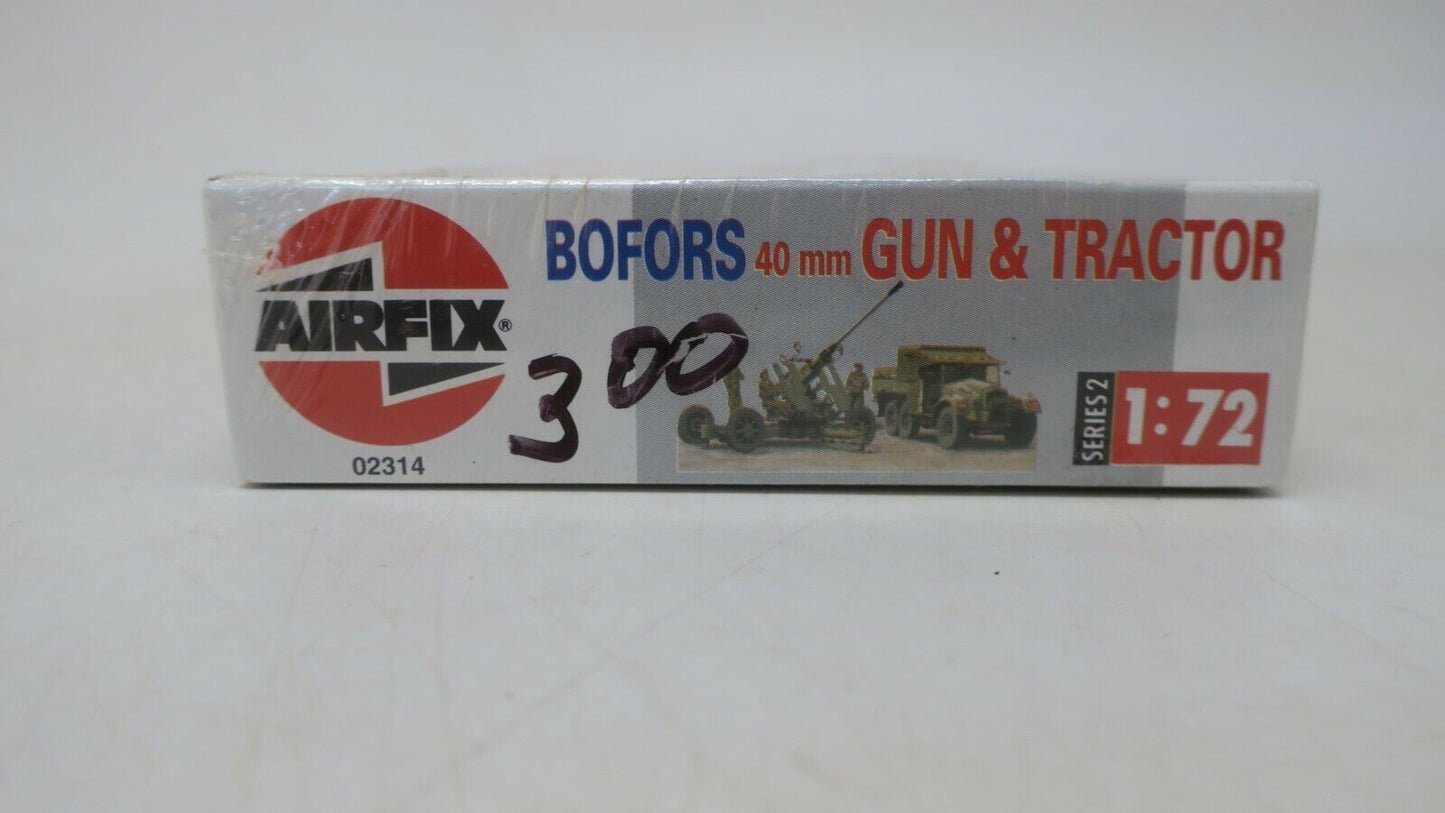 3 X BOFORS 40MM GUN & TRACTOR - 02314 - 1/76 SCALE AIRFIX UNUSED MODEL KITS