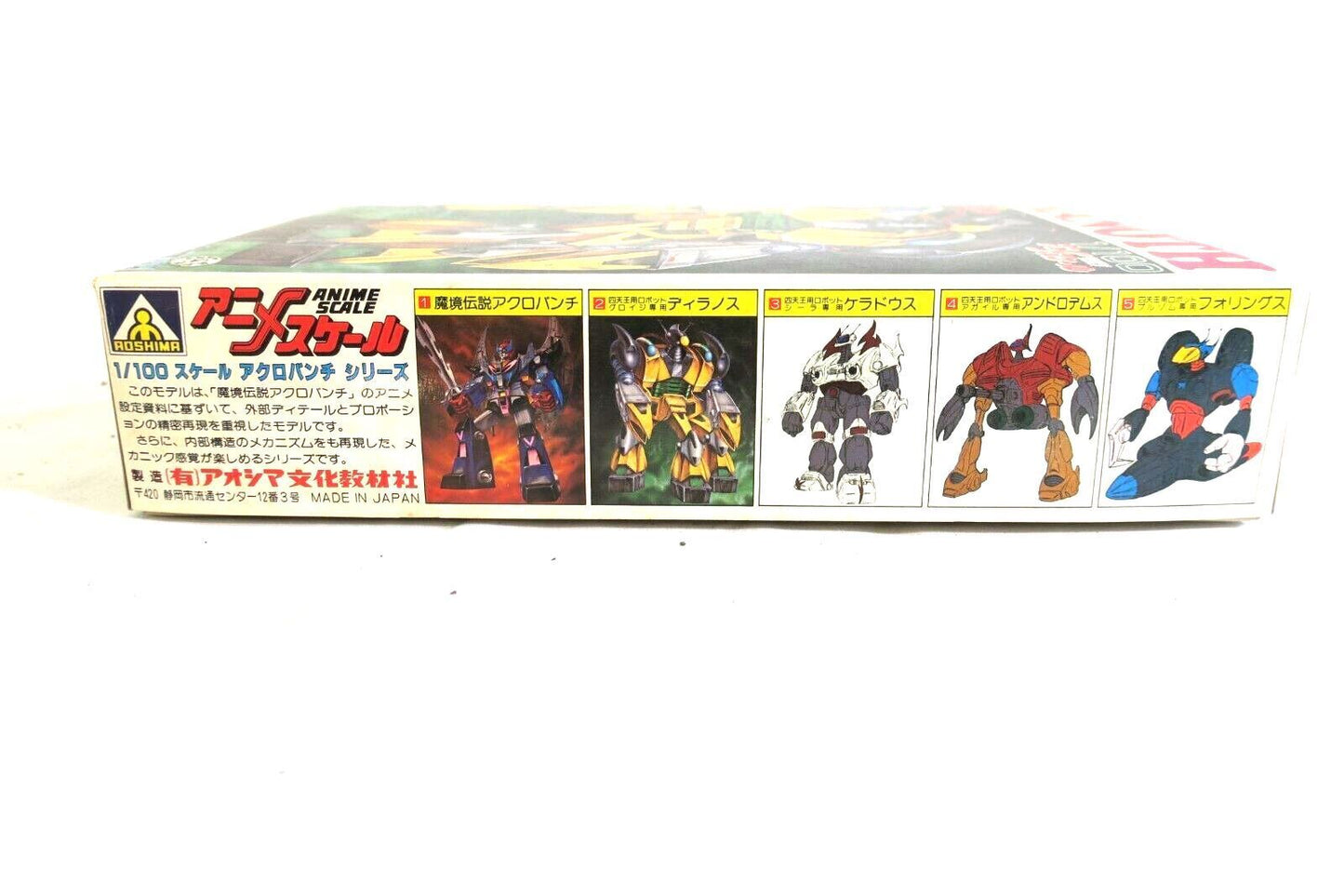 AOSHIMAACROBUNCH DIRANOTH 1/100 Model Kit 1G-40-800 JAPAN E14