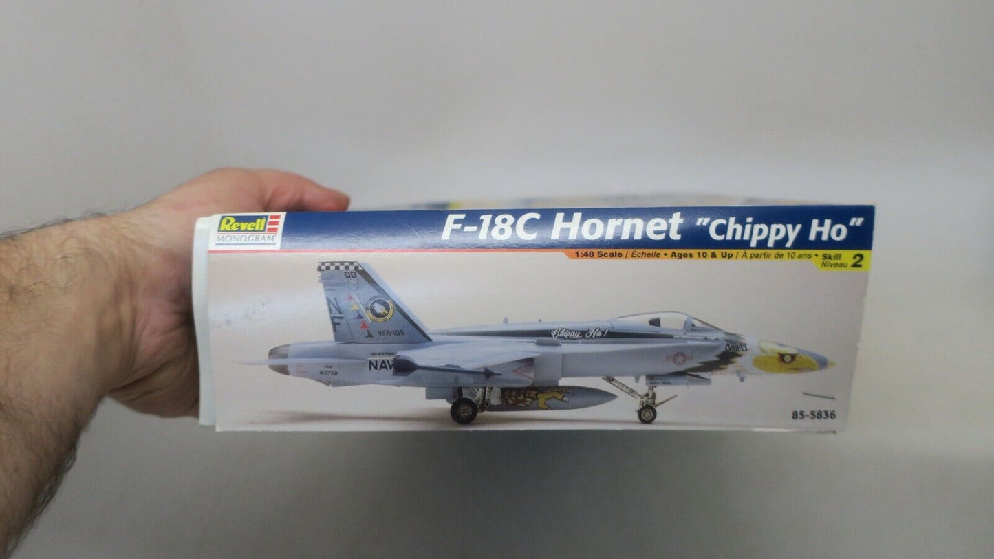 F18C Hornet "Chippie Ho" RARE Fighter 1:48 Model Kit Revell 1998 Open Box